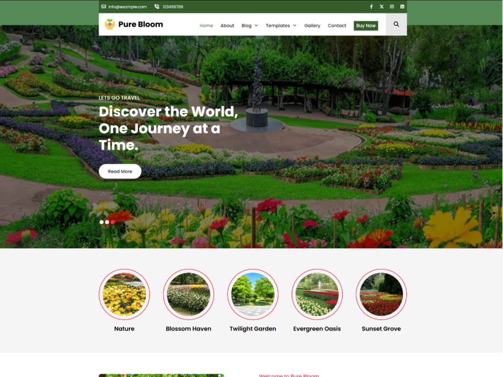 Exotic Plant WordPress Theme
