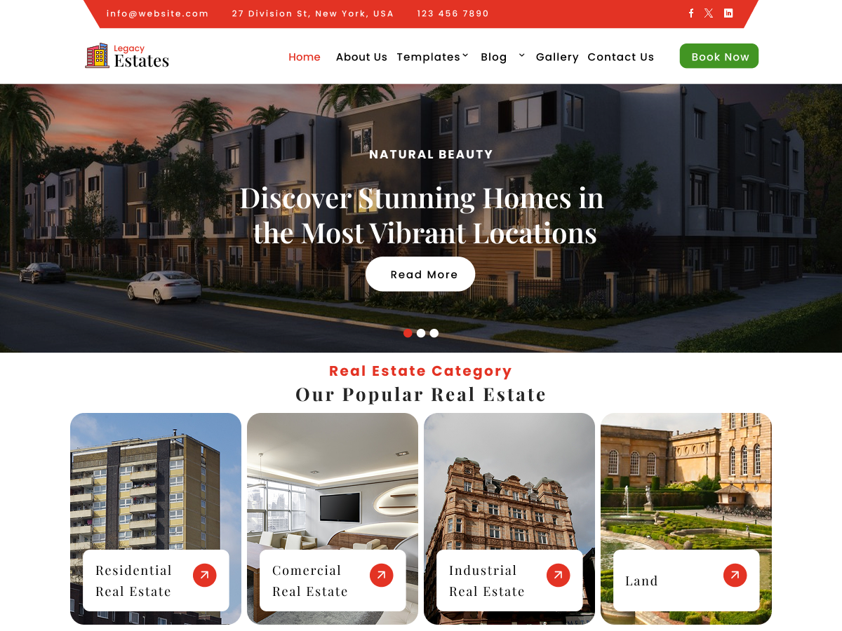 Real Estate WordPress Theme