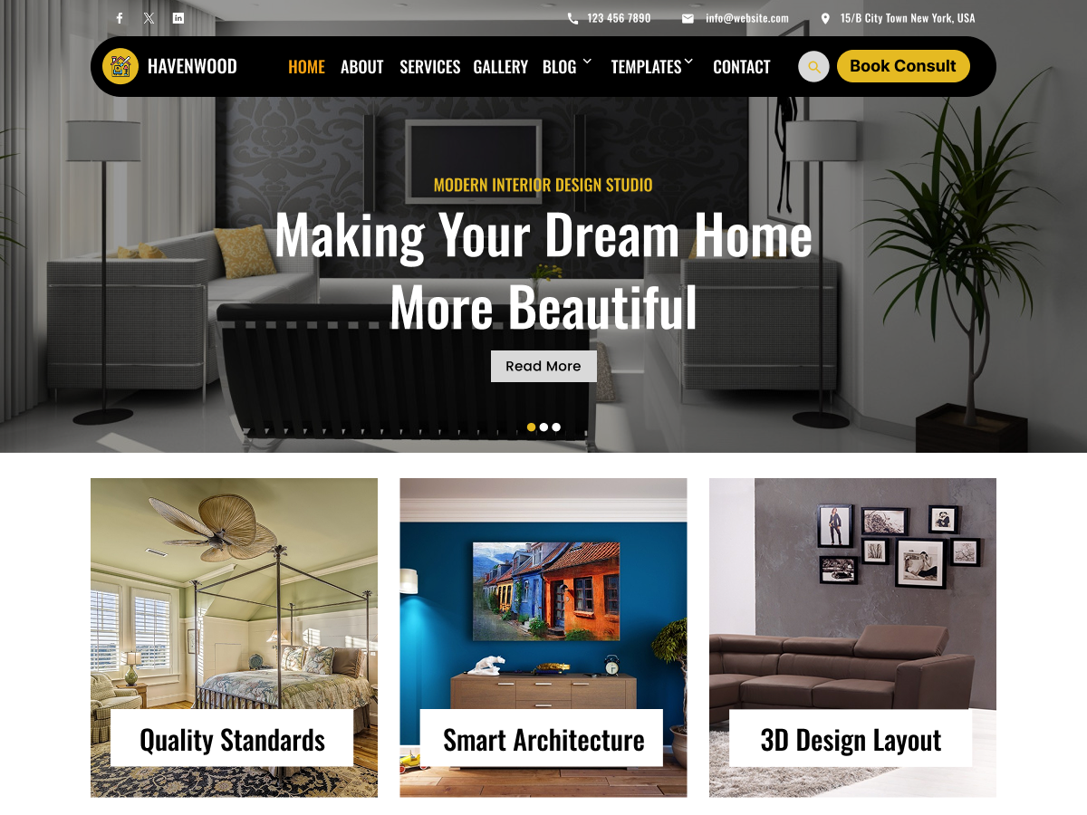 Interior WordPress Theme