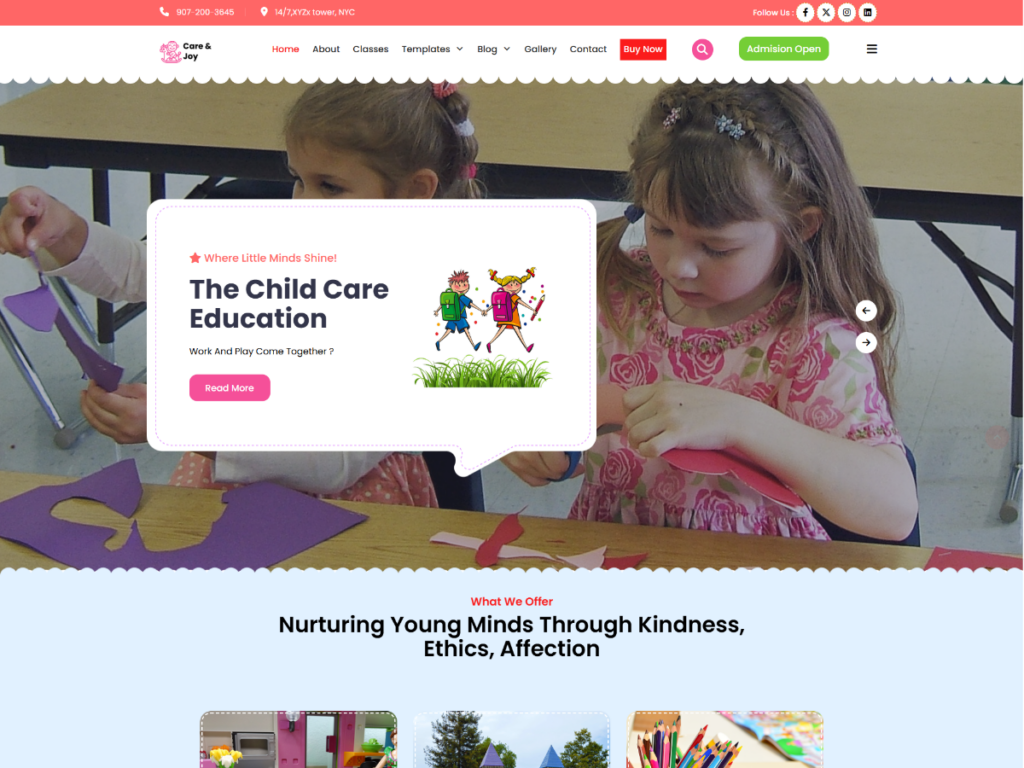 Preschool WordPress Theme