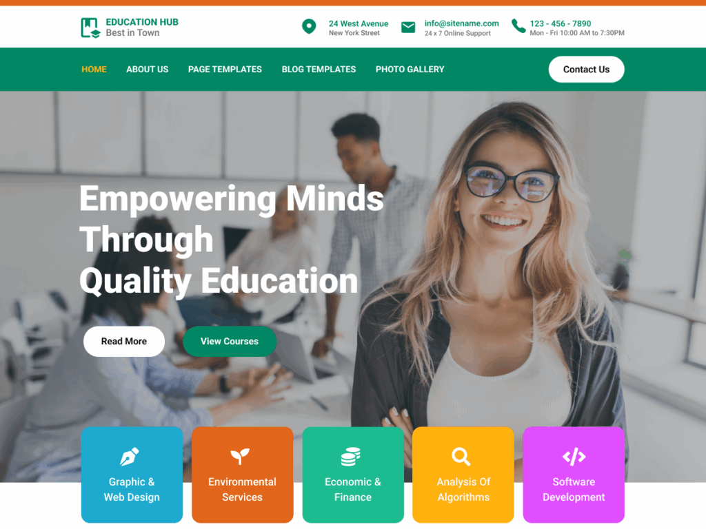 Coaching Institute WordPress Theme for Trainers & Tutors