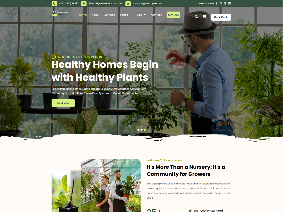 Plant Nursery WordPress Theme