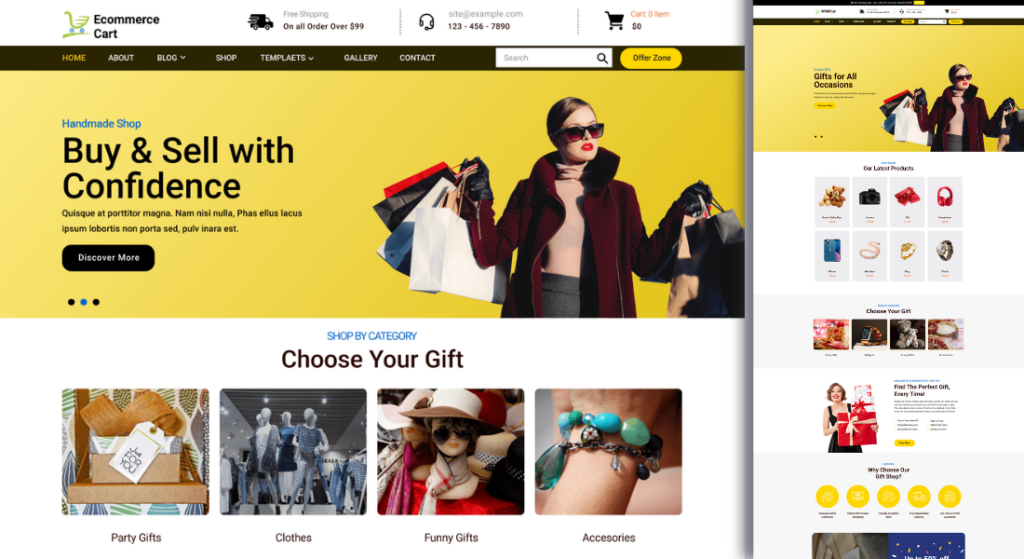 Ecommerce Gift Shop WordPress Themes