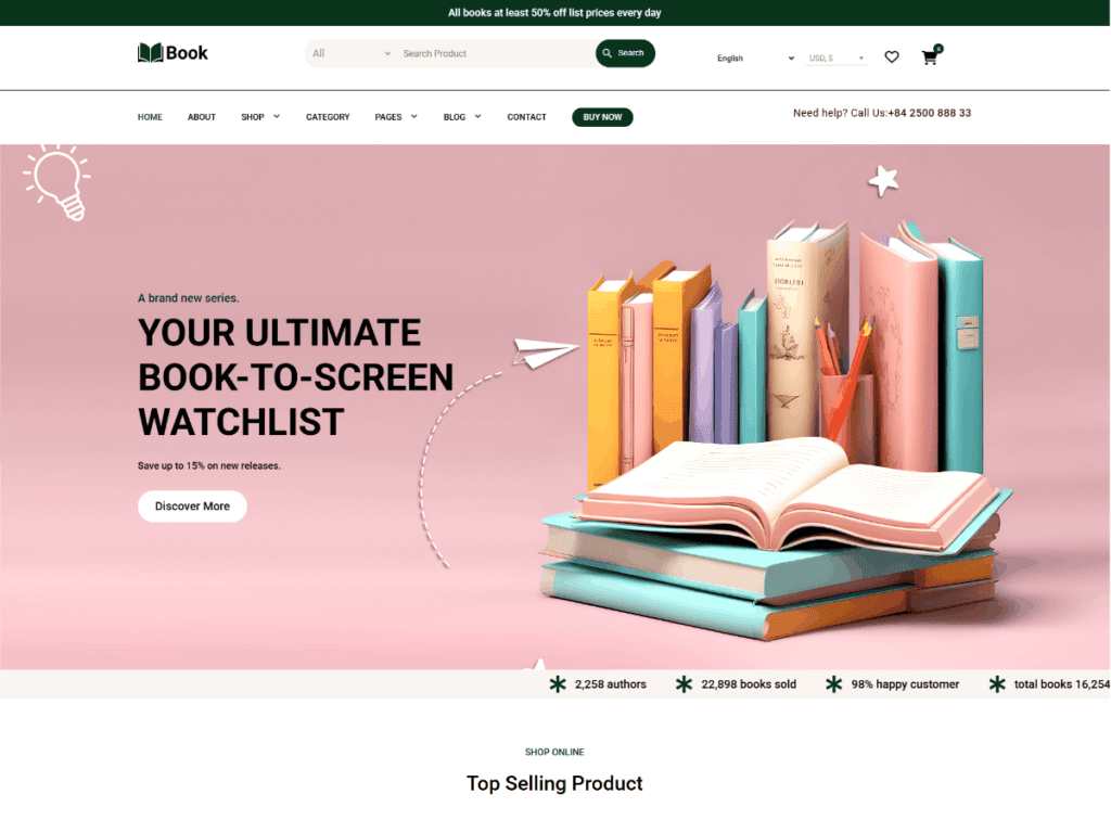 Books WordPress Theme