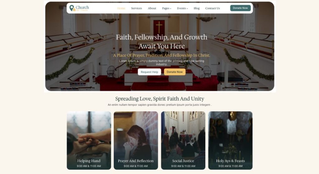 Community Church WordPress Theme