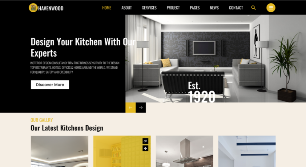 Free Interior WordPress Theme